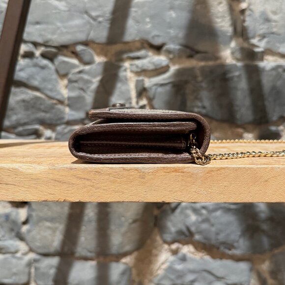 Gucci Brown Supreme GG Ophidia Wallet On Chain - Picture 5 of 16